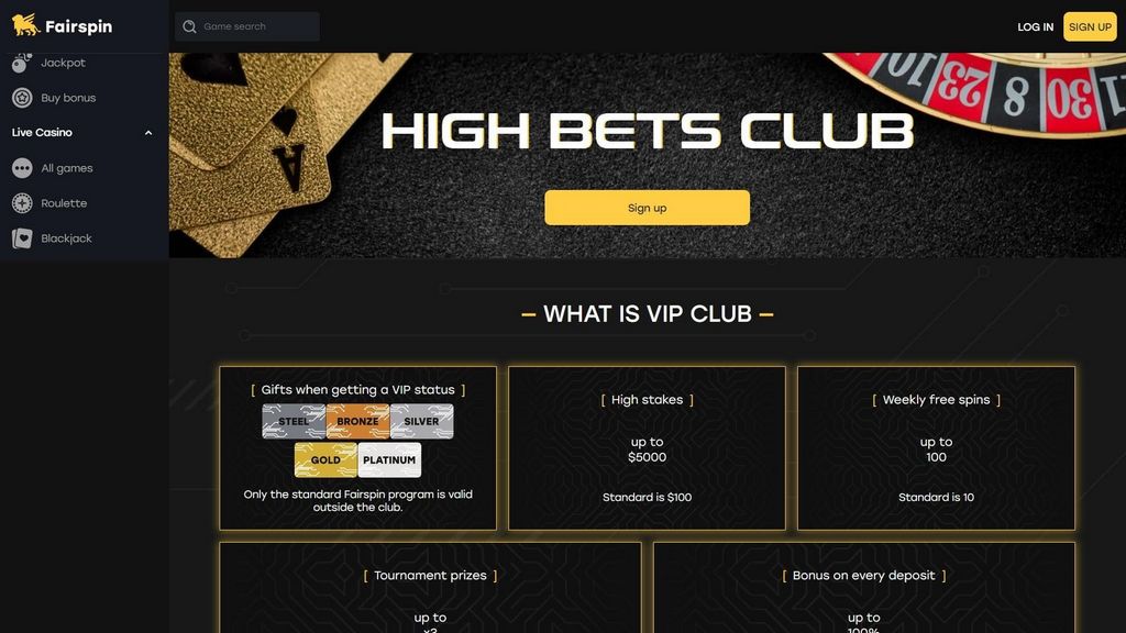 Análisis del Casino Online Fairspin (2026) | Clasificación de Jugadores y Nuestra Opinión